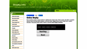 What Stopky.info website looked like in 2021 (3 years ago)