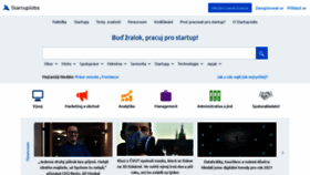 What Startupjobs.cz website looked like in 2021 (3 years ago)
