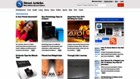 What Streetarticles.com website looked like in 2021 (3 years ago)