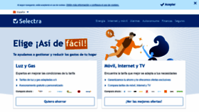What Selectra.es website looked like in 2021 (3 years ago)