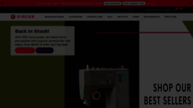 What Singer.com website looked like in 2021 (4 years ago)
