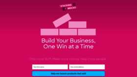 What Stackingthebricks.com website looked like in 2021 (3 years ago)