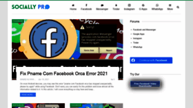 What Sociallypro.com website looked like in 2021 (3 years ago)