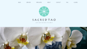 What Sacredtaoacupuncture.com website looked like in 2021 (3 years ago)