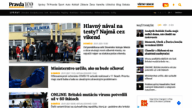 What Spravy.pravda.sk website looked like in 2021 (3 years ago)