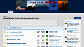 What Serviceacademyforums.com website looked like in 2021 (3 years ago)