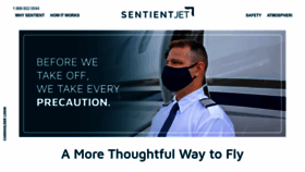 What Sentient.com website looked like in 2021 (3 years ago)