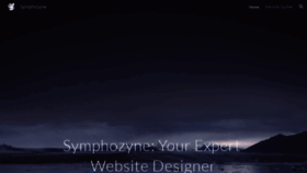 What Symphozyne.com website looked like in 2021 (3 years ago)