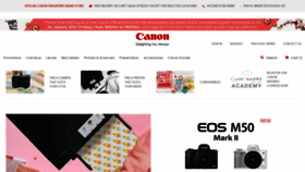 What Shop.sg.canon website looked like in 2021 (3 years ago)