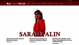 What Sarahpalin.com website looked like in 2021 (3 years ago)