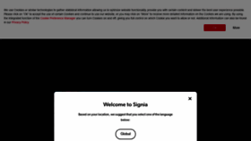 What Signia.net website looked like in 2021 (3 years ago)