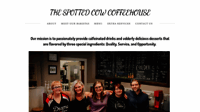 What Spottedcowcoffeehouse.com website looked like in 2021 (3 years ago)