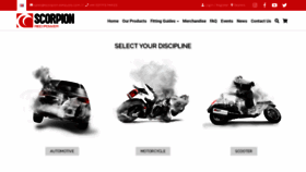 What Scorpion-exhausts.com website looked like in 2021 (3 years ago)