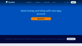 What Sandbox.paypal.com website looked like in 2021 (3 years ago)