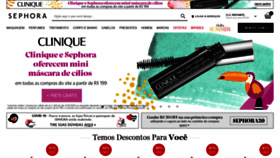 What Sephora.com.br website looked like in 2021 (5 years ago)