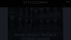What Stylosophy.it website looked like in 2021 (4 years ago)