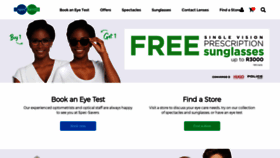 What Specsavers.co.za website looked like in 2021 (3 years ago)