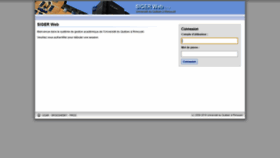 What Sigerweb.uqar.ca website looked like in 2021 (4 years ago)