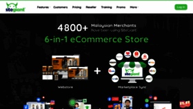What Sitegiant.my website looked like in 2021 (3 years ago)