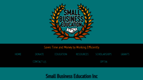What Smallbusinesseducation.ngo website looked like in 2021 (3 years ago)