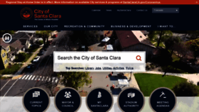 What Santaclaraca.gov website looked like in 2021 (3 years ago)