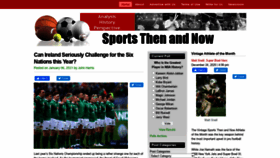 What Sportsthenandnow.com website looked like in 2021 (3 years ago)