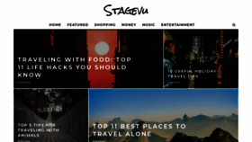 What Stagevu.com website looked like in 2021 (3 years ago)