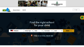 What Schooladvisor.my website looked like in 2021 (3 years ago)