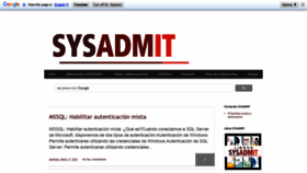 What Sysadmit.com website looked like in 2021 (3 years ago)