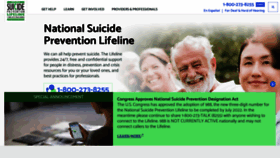 What Suicidepreventionlifeline.org website looked like in 2021 (3 years ago)