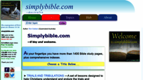 What Simplybible.com website looked like in 2021 (3 years ago)
