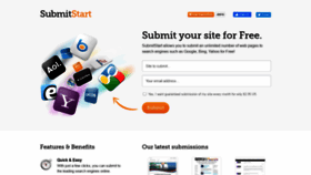 What Submitstart.com website looked like in 2021 (3 years ago)