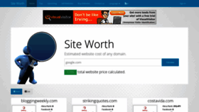 What Siteworth.life website looked like in 2021 (3 years ago)
