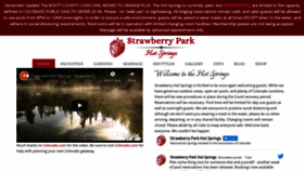 What Strawberryhotsprings.com website looked like in 2021 (3 years ago)