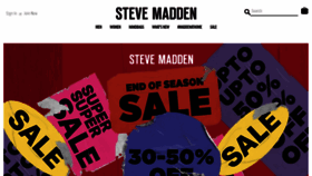 What Stevemadden.in website looked like in 2021 (3 years ago)
