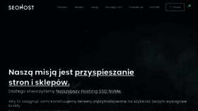 What Seohost.pl website looked like in 2021 (3 years ago)