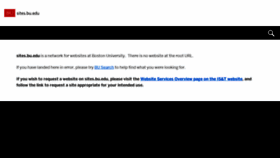 What Sites.bu.edu website looked like in 2021 (4 years ago)