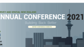 What Surveyspatialnzconference.org website looked like in 2021 (3 years ago)