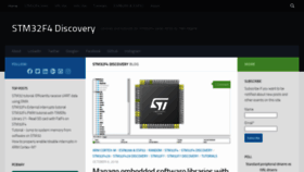 What Stm32f4-discovery.net website looked like in 2021 (3 years ago)