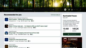 What Survivalistboards.com website looked like in 2021 (3 years ago)