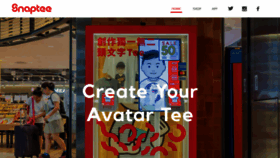 What Snaptee.co website looked like in 2021 (3 years ago)
