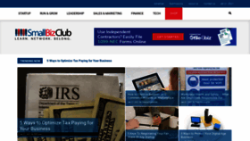 What Smallbizclub.com website looked like in 2021 (3 years ago)