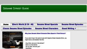 What Sesamestreetguide.com website looked like in 2021 (3 years ago)