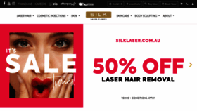 What Silklaser.com.au website looked like in 2021 (3 years ago)