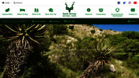 What Sanparks.org website looked like in 2021 (3 years ago)