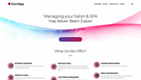 What Salonappy.com website looked like in 2021 (3 years ago)