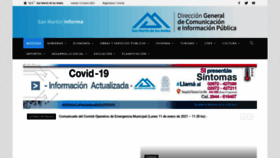 What Sanmartininforma.gob.ar website looked like in 2021 (3 years ago)