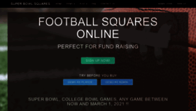 What Superbowlsquares.org website looked like in 2021 (3 years ago)