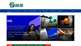 What Sonzim.com website looked like in 2021 (3 years ago)