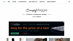 What Simplymaggie.com website looked like in 2021 (3 years ago)